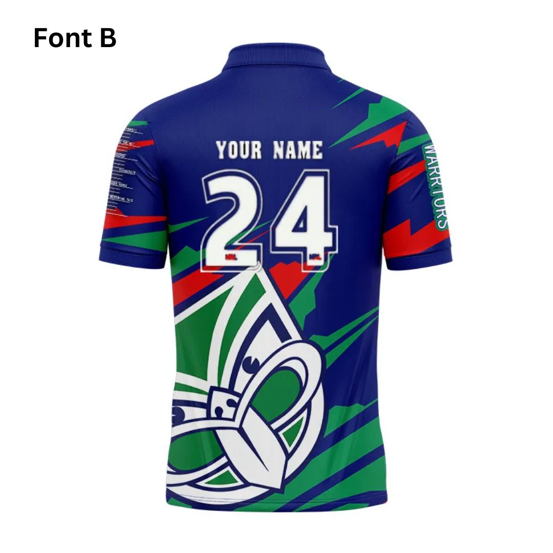 New Zealand Warriors 2024 Ignition Fishing Polo Shirt