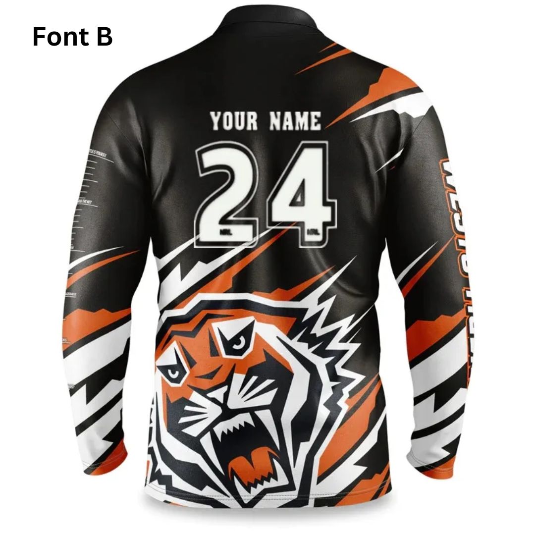 Wests Tigers 2024 Long Sleeve Ignition Fishing Shirt