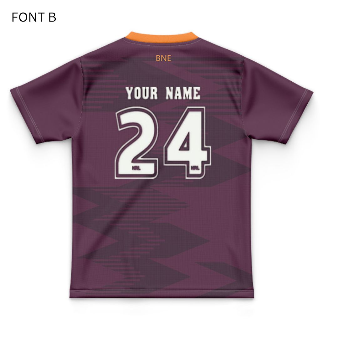 Brisbane Broncos 2024 Kids Run Out Jersey
