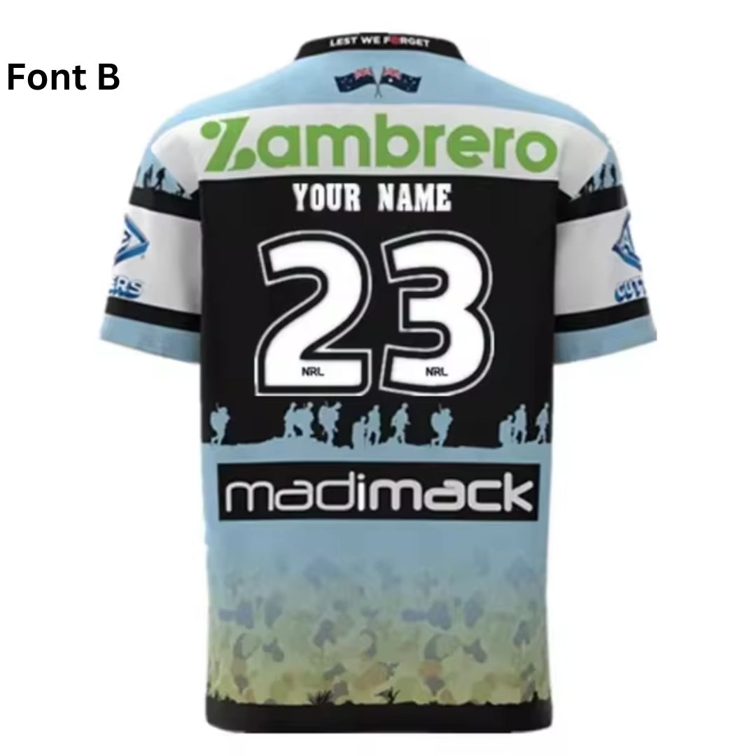2023 Cronulla Sutherland Sharks ANZAC Jersey