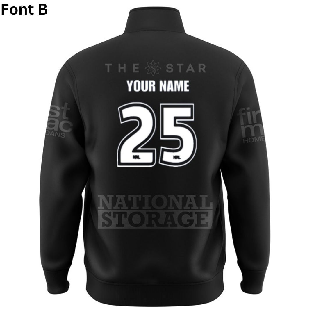 Brisbane Broncos 2025 Black Jacket with Zipper