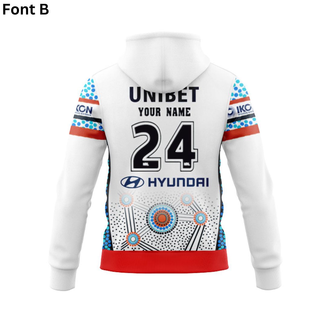 2024 Sydney Roosters Indigenous Hoodie With Zipper
