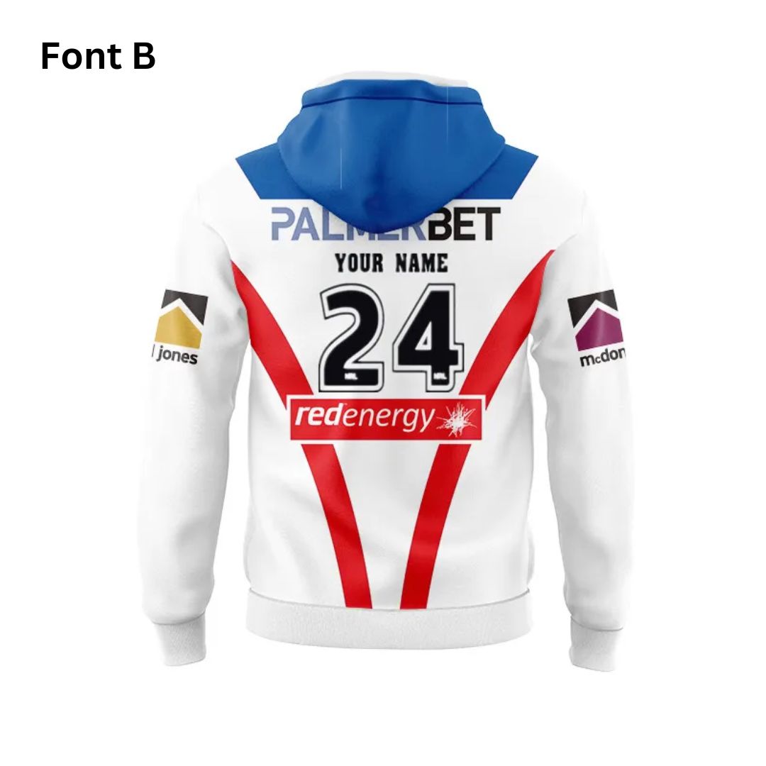 Newcastle Knights 2024 Away Hoodie With Zipper