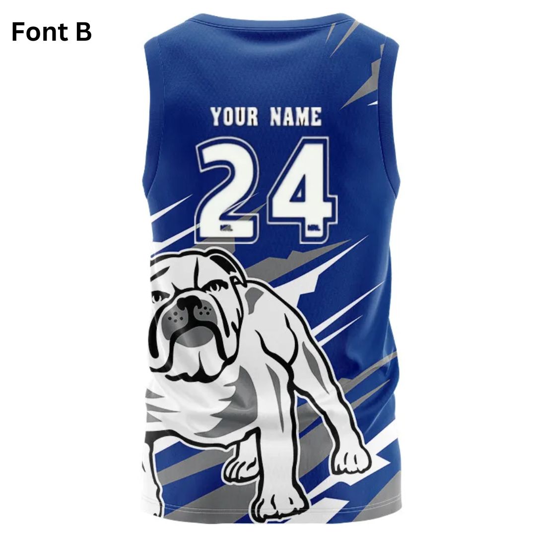 Canterbury Bankstown Bulldogs Ignition Fishing Singlet