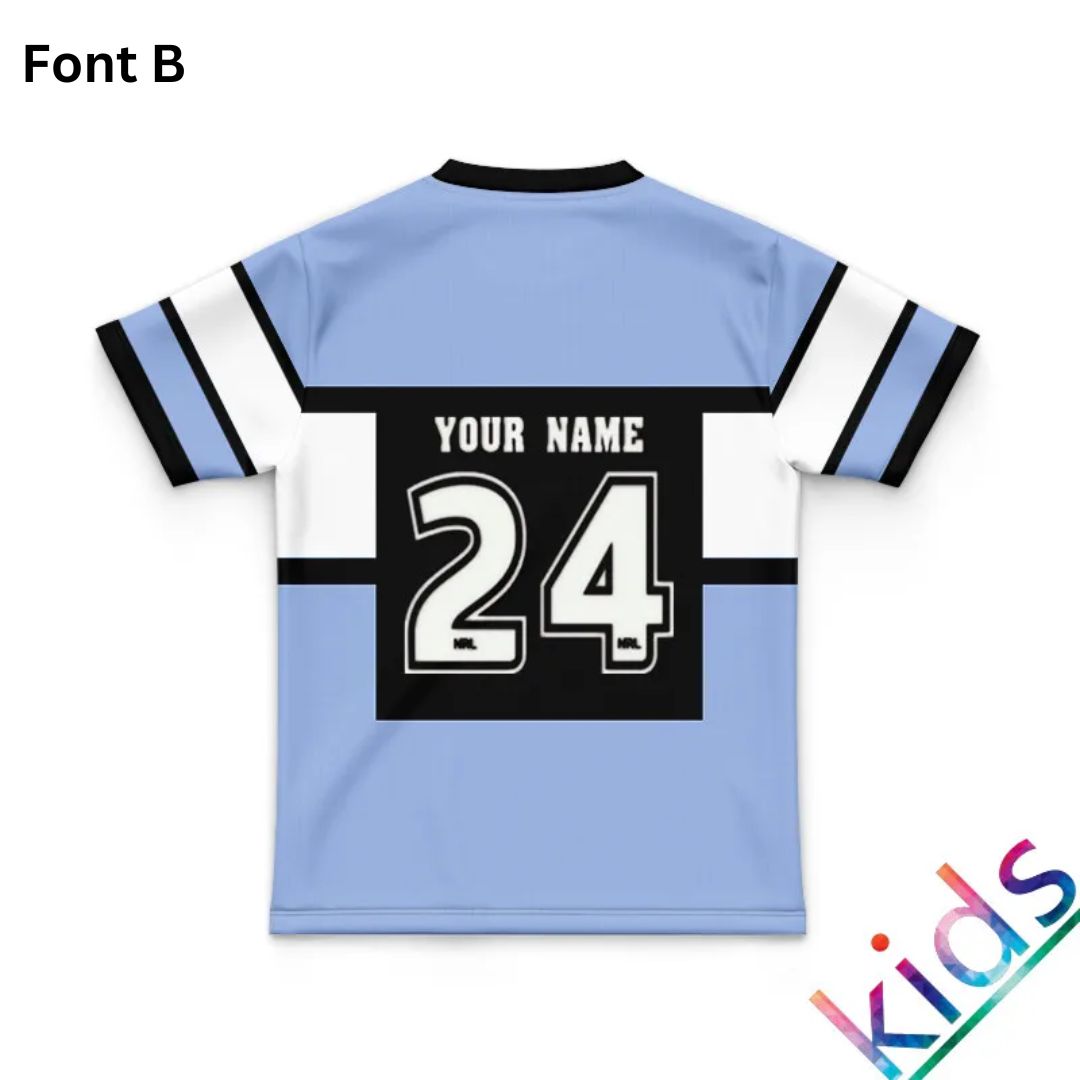 Cronulla Sutherland Sharks 1973 Kids Retro Jersey