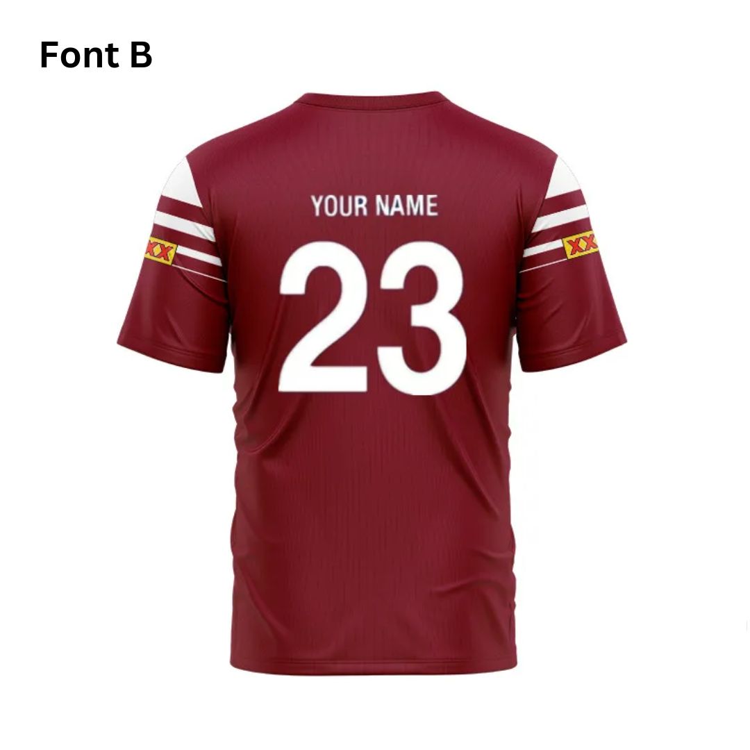 Queensland Maroons State Of Origin 1995 Retro Jersey