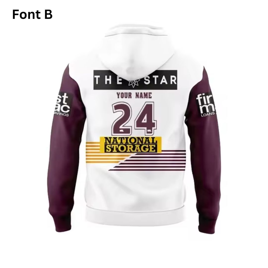 2024 Brisbane Broncos Away Hoodie