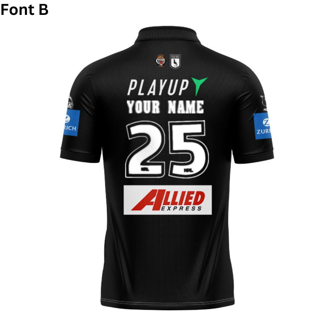 Wests Tigers 2025 Home Polo Shirt