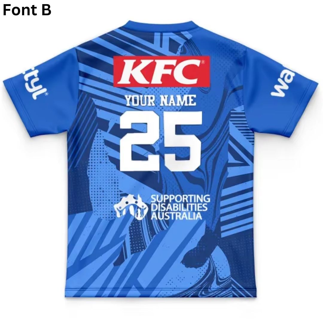 Canterbury Bankstown Bulldogs 2025 Kids Training Jersey