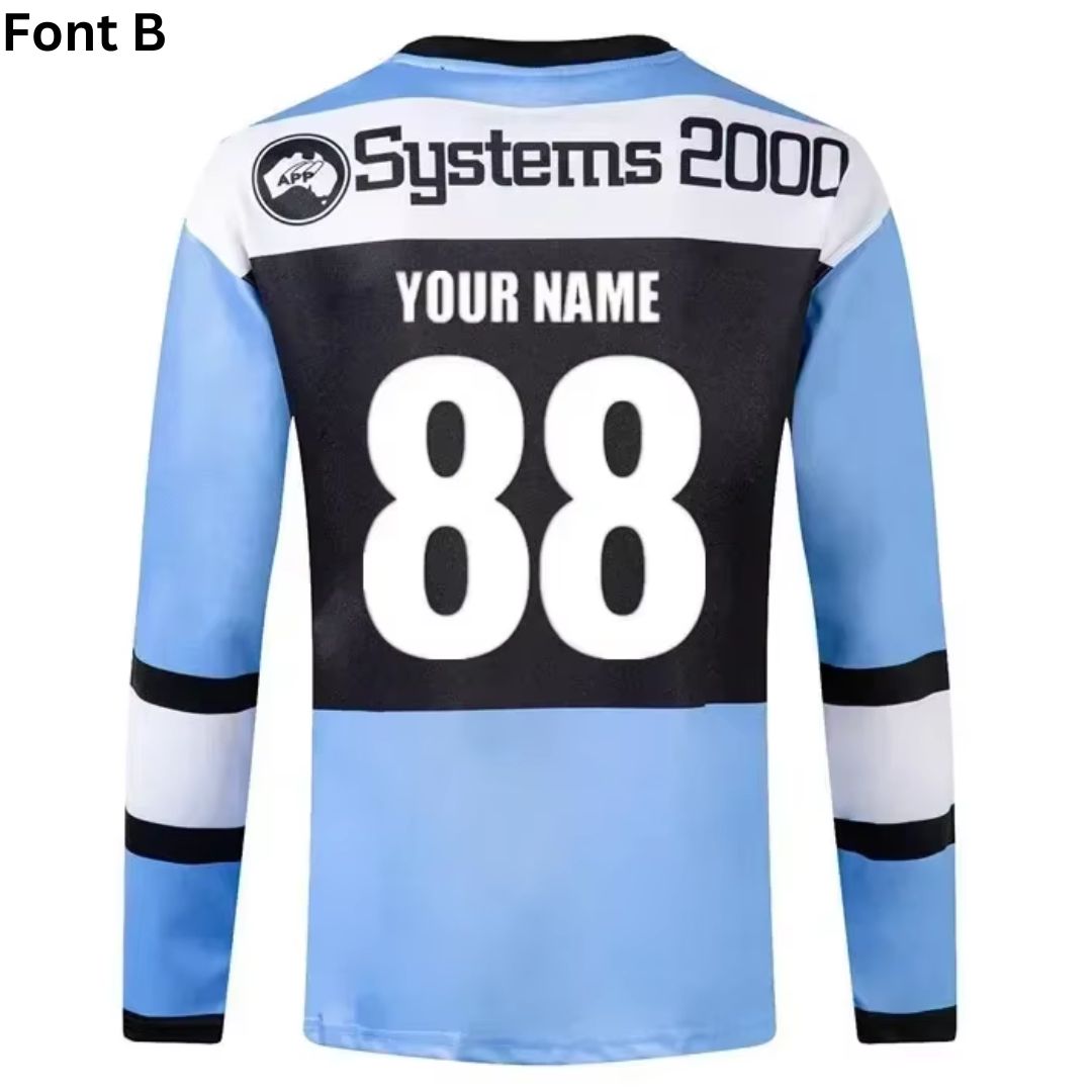 Cronulla Sutherland Sharks 1998 Long Sleeve Retro Jersey