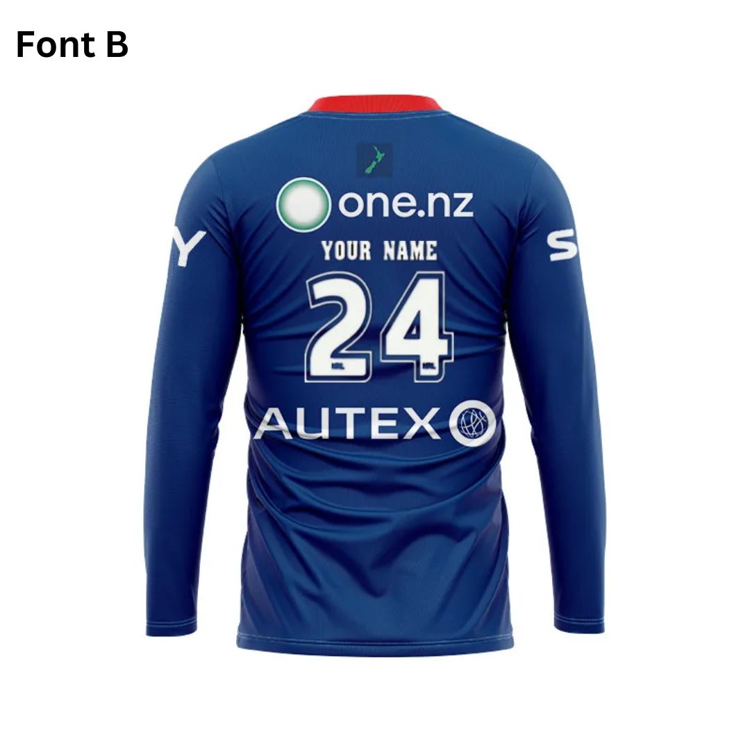 New Zealand Warriors 2024 Long Sleeve Home Shirt