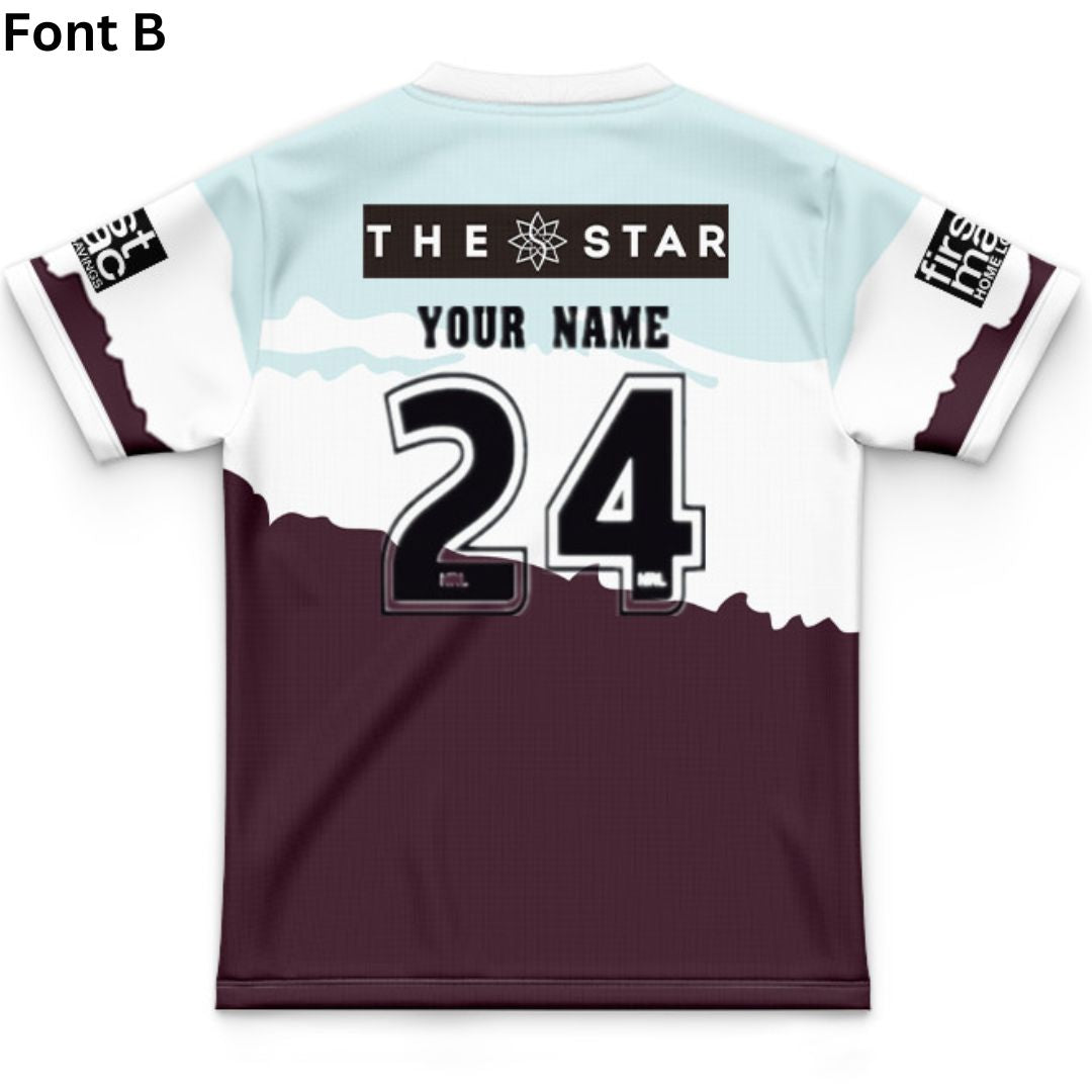 Brisbane Broncos 2024 Kids Captains Run Jersey
