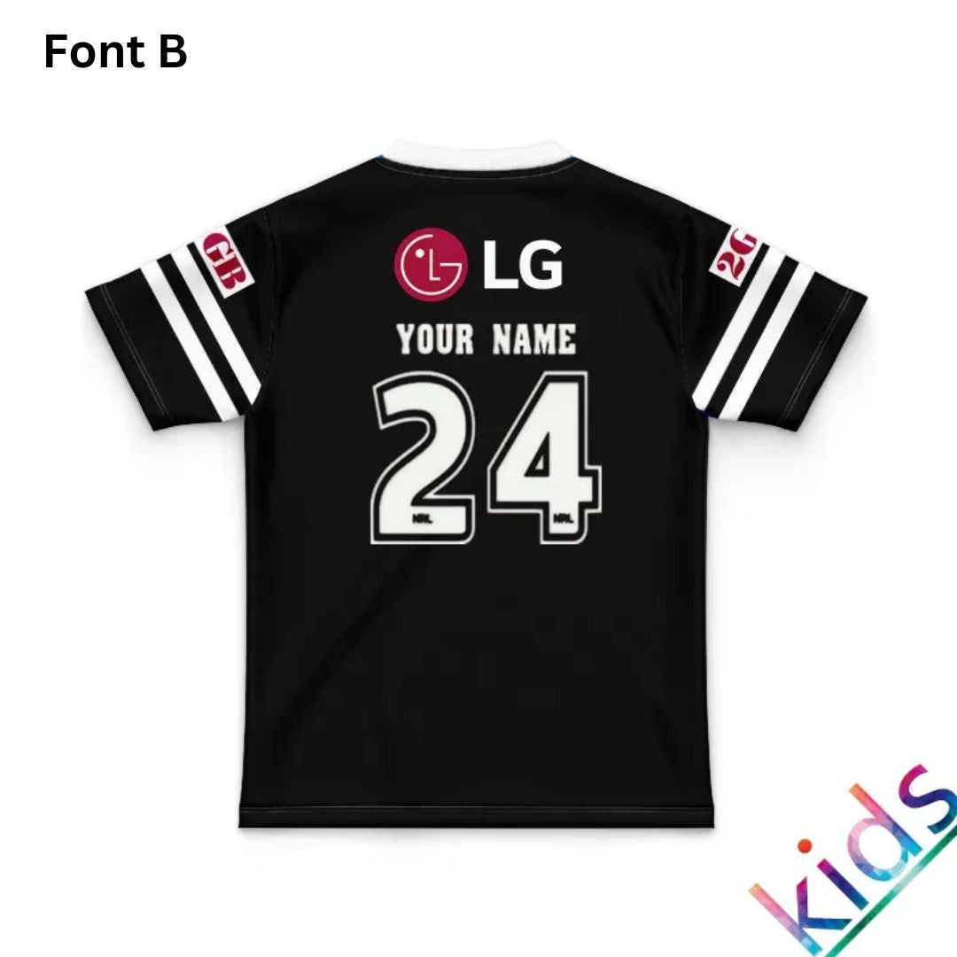 Western Suburbs Magpies 1997 Kids Retro Home Jersey