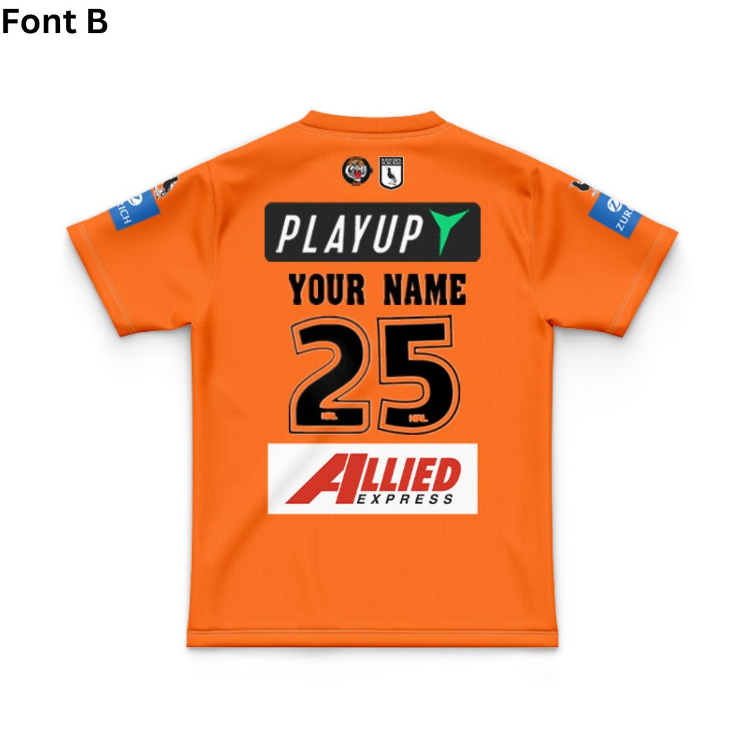 Wests Tigers 2025 Kids Away Jersey and Shorts Kit