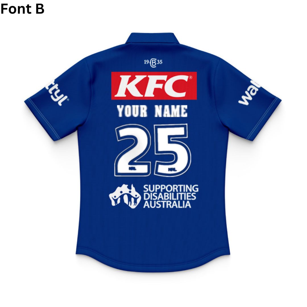 Canterbury Bankstown Bulldogs 2025 Kids Away Polo Shirt