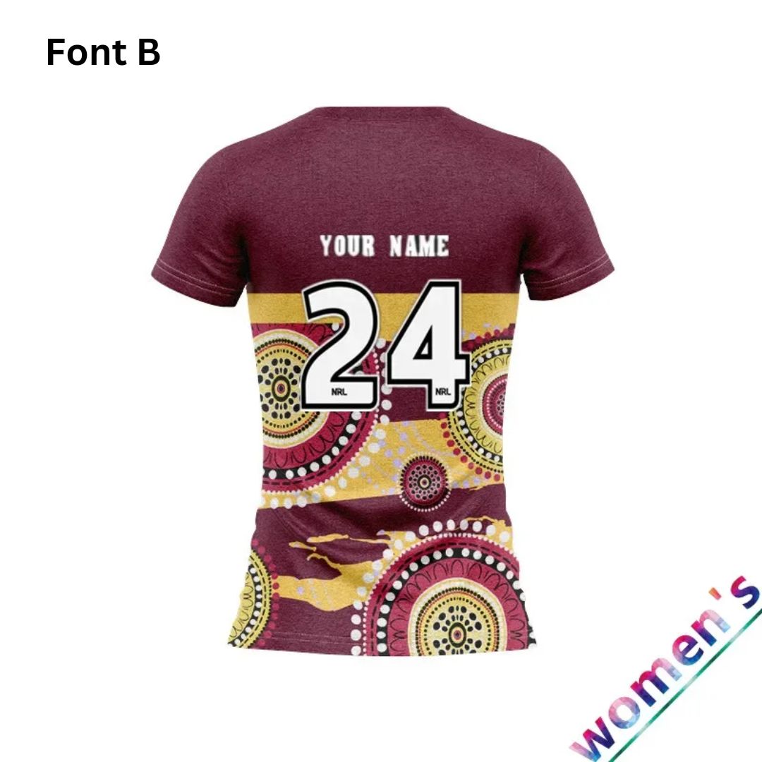 Brisbane Broncos 2024 Women's Indigenous Shirt