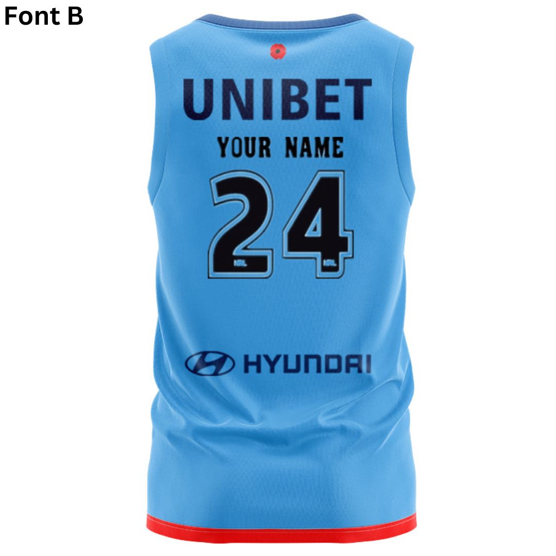 2024 Sydney Roosters ANZAC Singlet