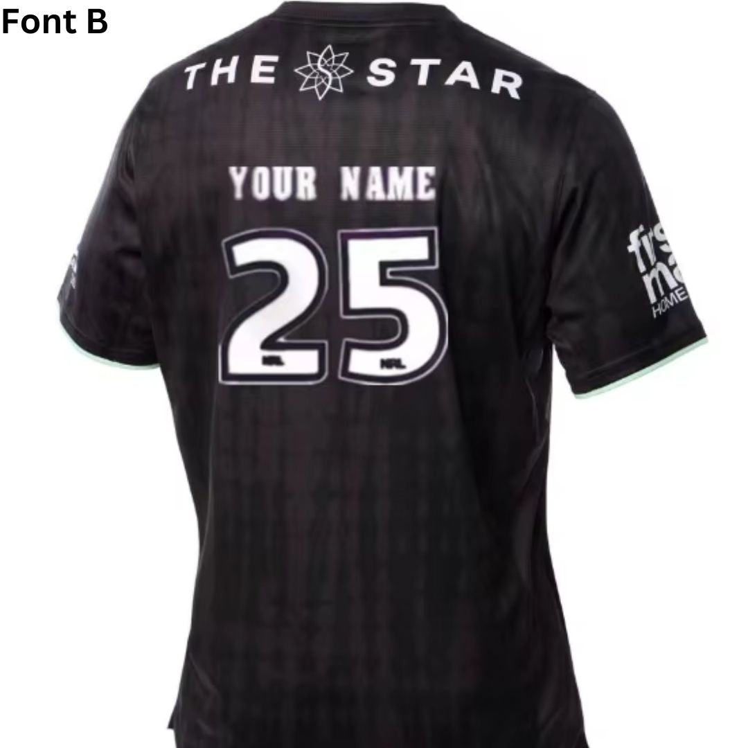 Brisbane Broncos 2025 Black Training Shirt
