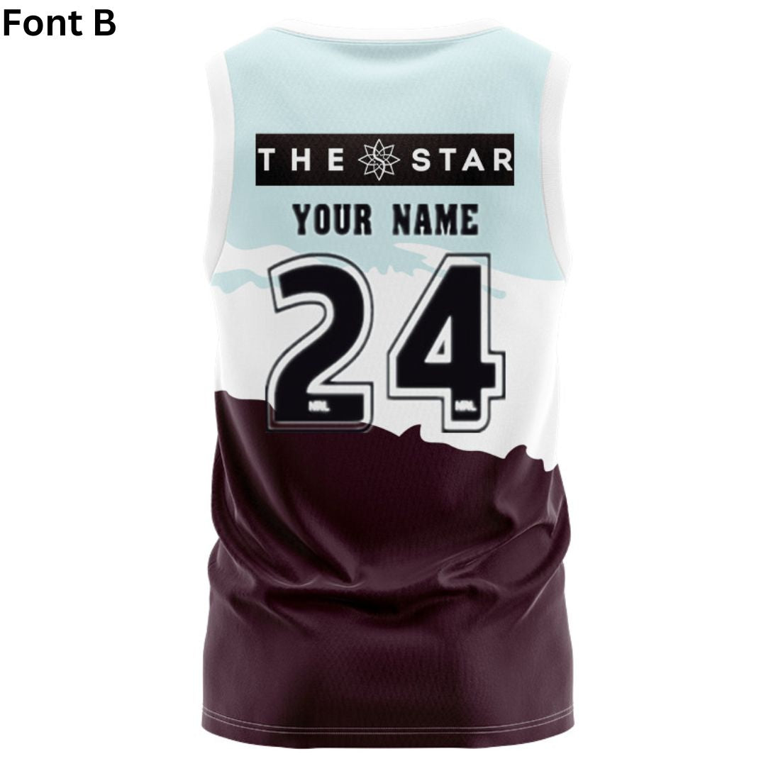 Brisbane Broncos 2024 Captains Run Singlet
