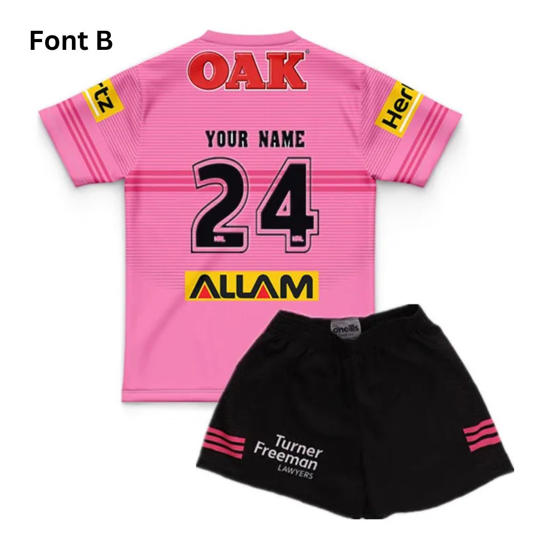 Kids Penrith Panthers 2024 Away Jersey and Shorts