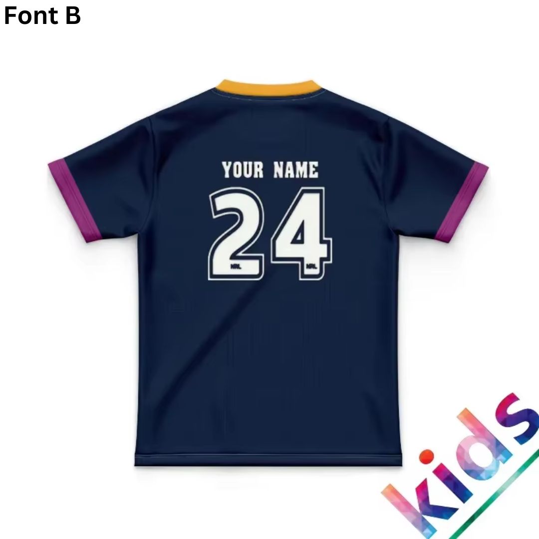 1998 Melbourne Storm Kids Retro Home Jersey