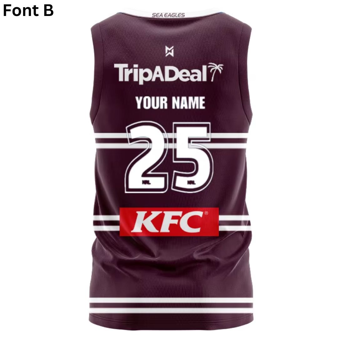 Manly Warringah Sea Eagles 2025 Home Singlet