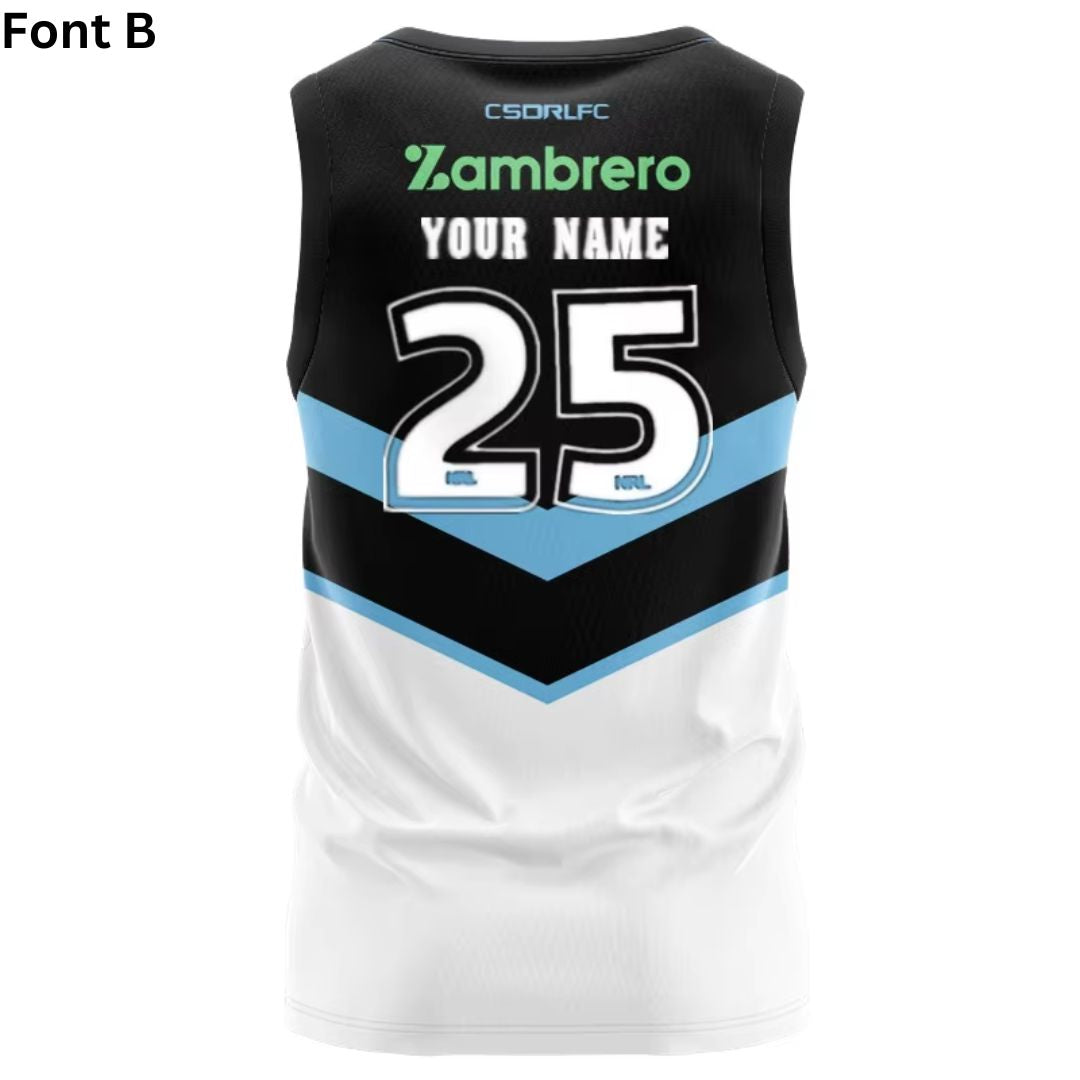 Cronulla Sutherland Sharks 2025 Away Singlet