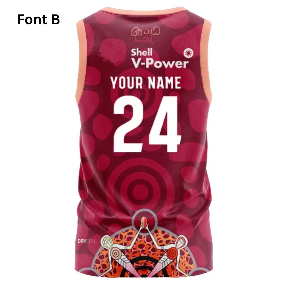 Queensland Maroons State Of Origin 2024 Carl Webb Indigenous Singlet