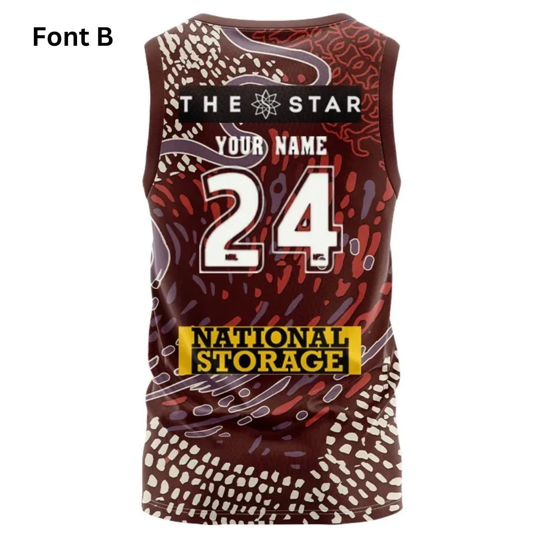 Brisbane Broncos 2024 Indigenous Singlet