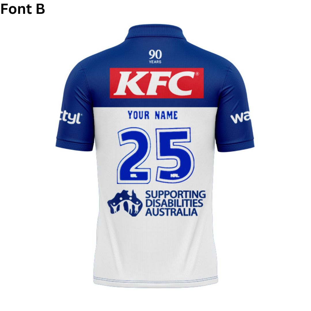 Canterbury Bankstown Bulldogs 2025 Home Polo Shirt