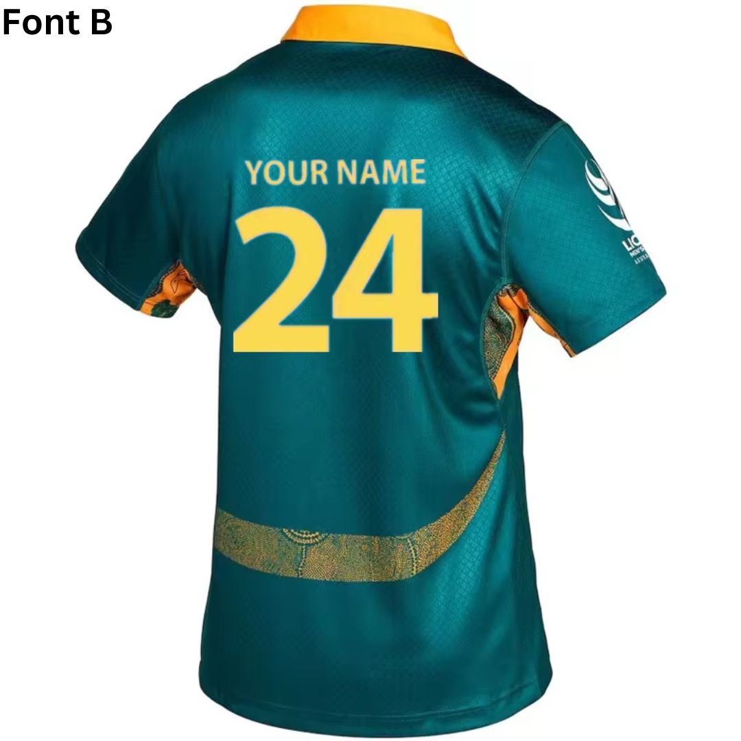 Australian Wallabies 2025 Lions Tour Warm Up Jersey
