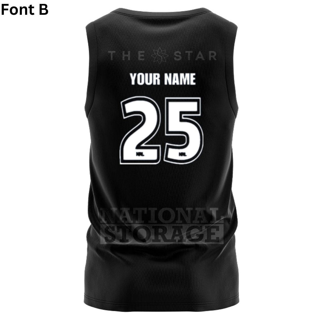 Brisbane Broncos 2025 Black Singlet