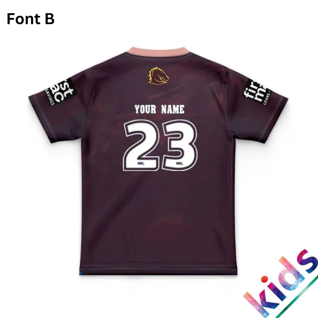 Brisbane Broncos 2023 Kids Training Jersey