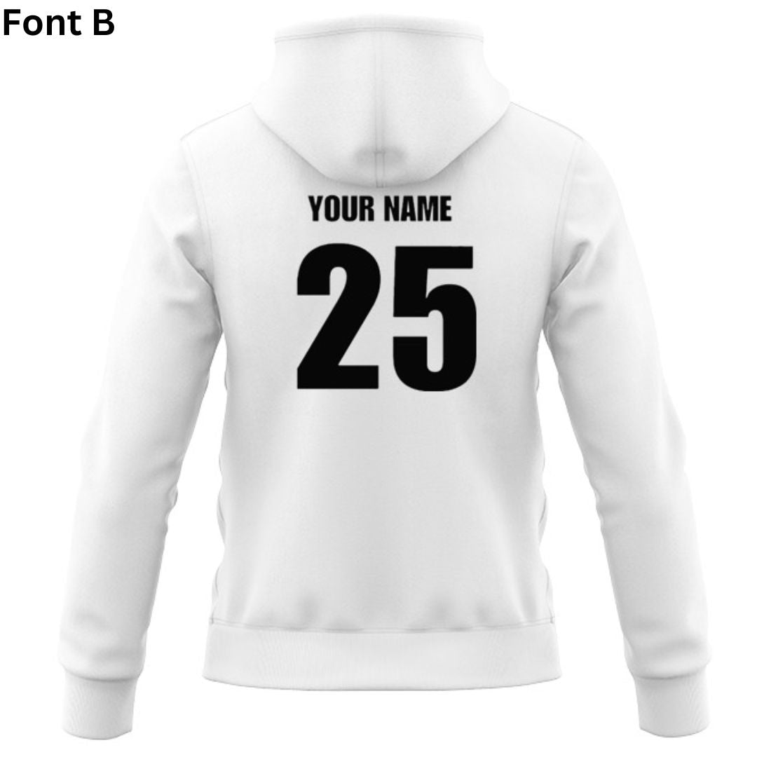 British & Irish Lions 2025 White Training Zipper Hoodie
