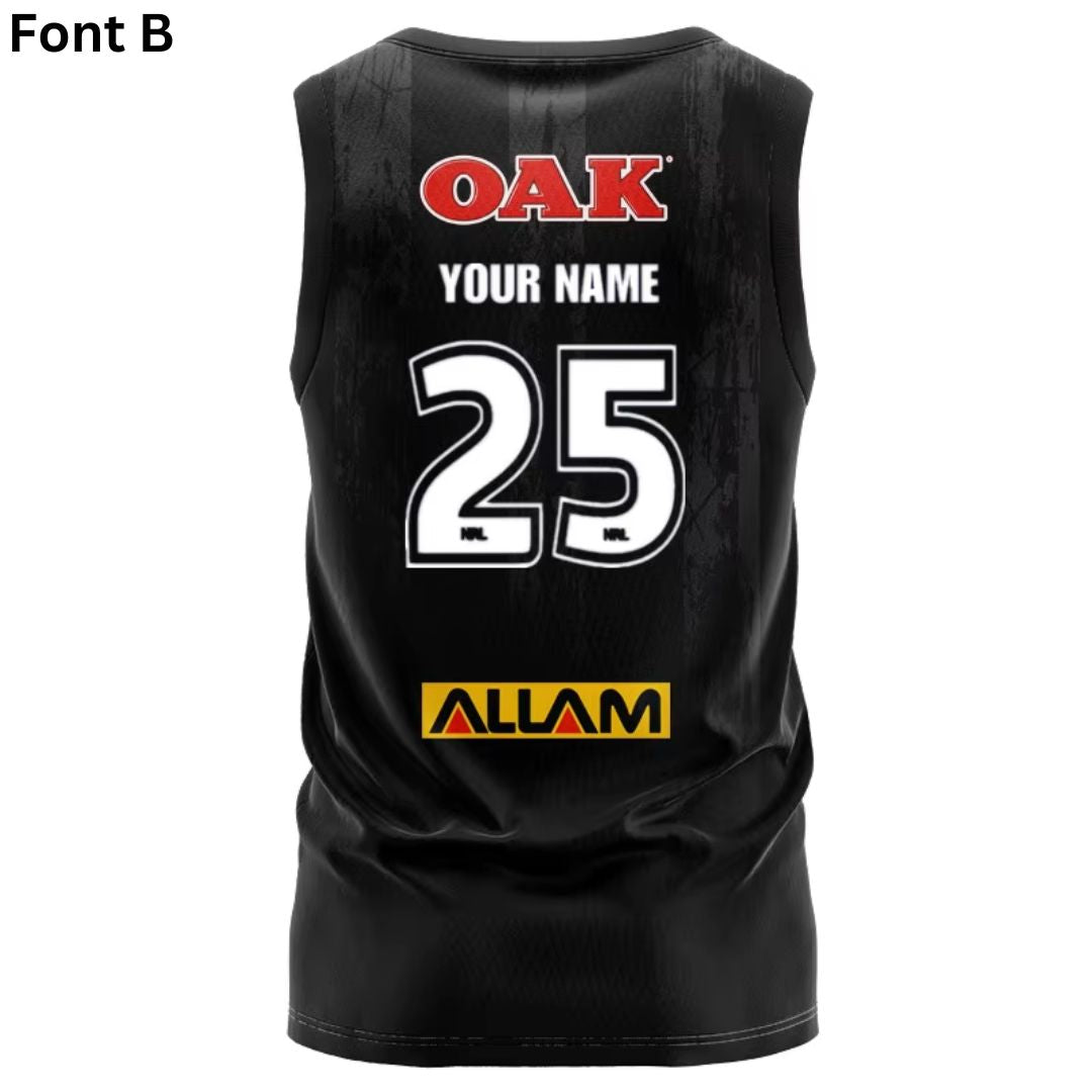 Penrith Panthers 2025 Dark Training Singlet