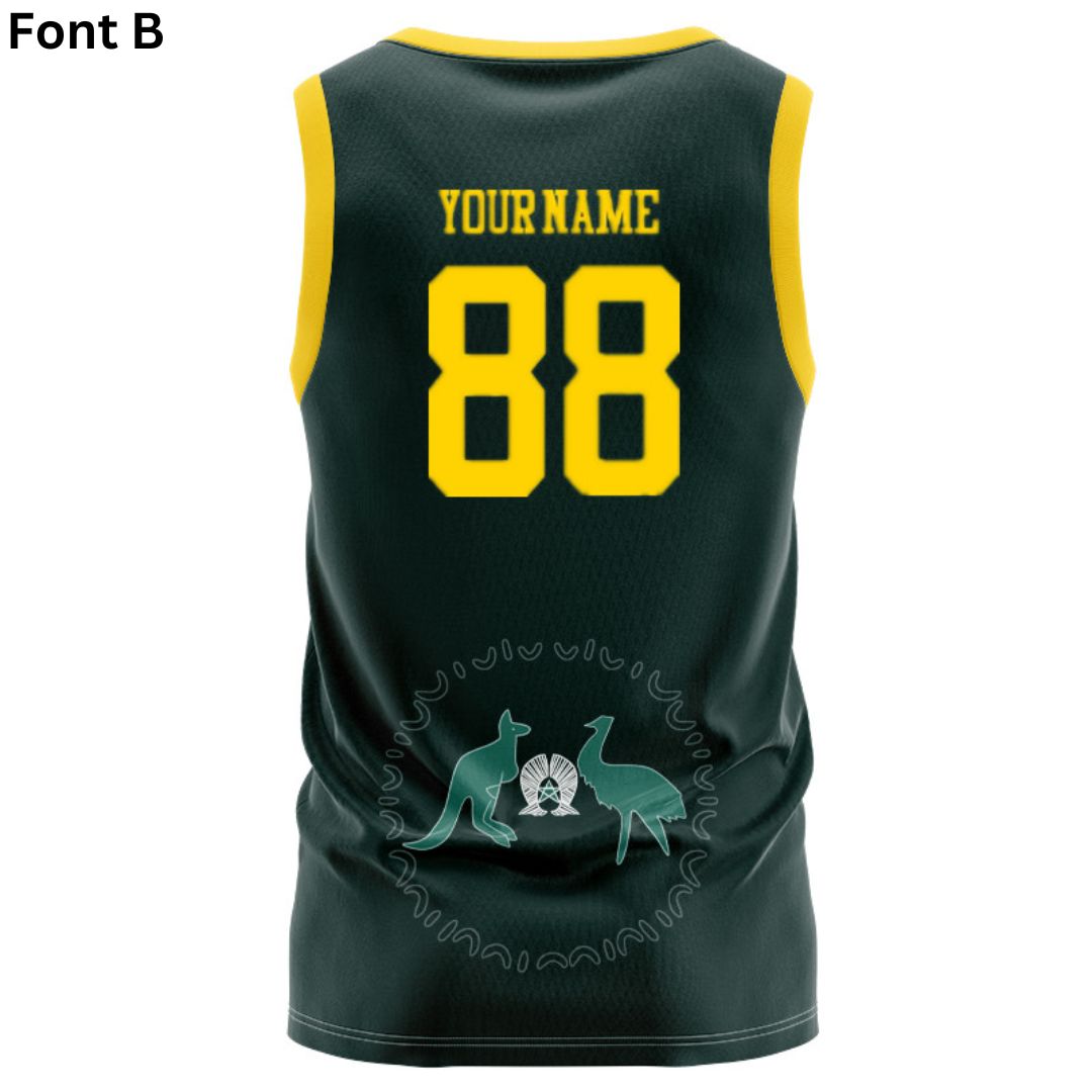 Australia Kangaroos 2024 Home Singlet