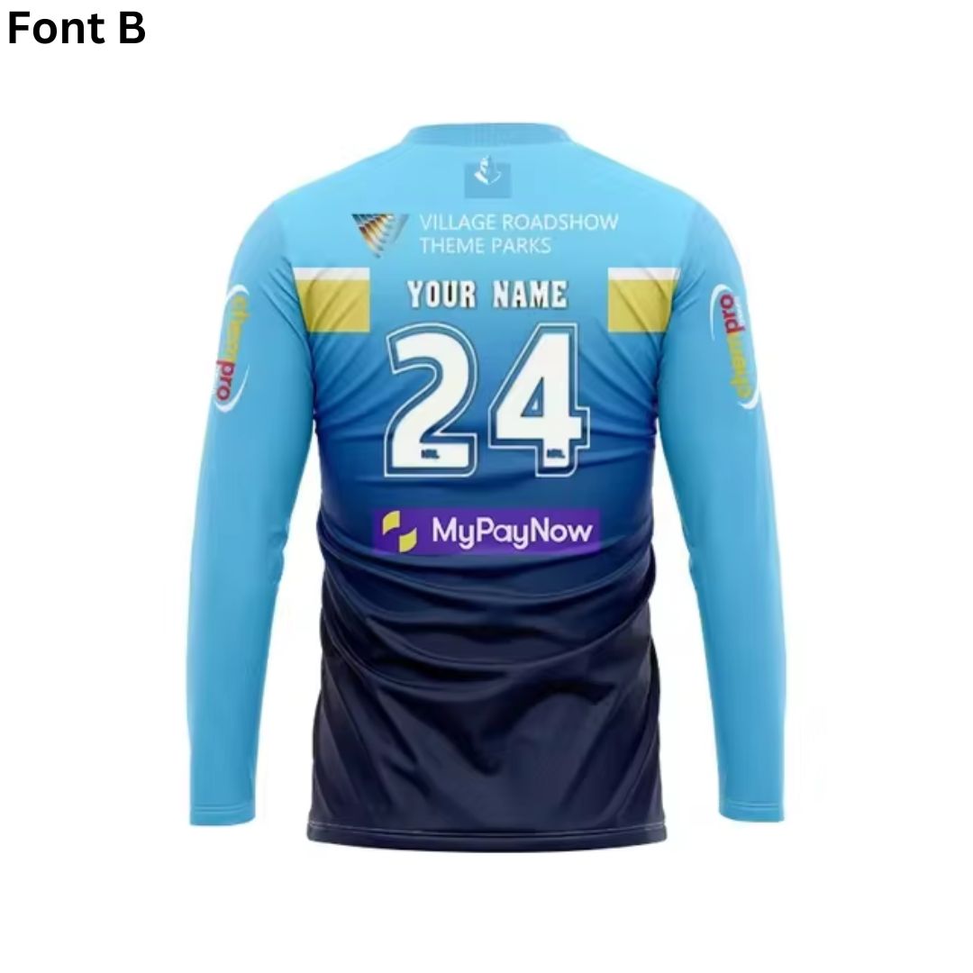 Gold Coast Titans 2024 Long Sleeve Home Shirt