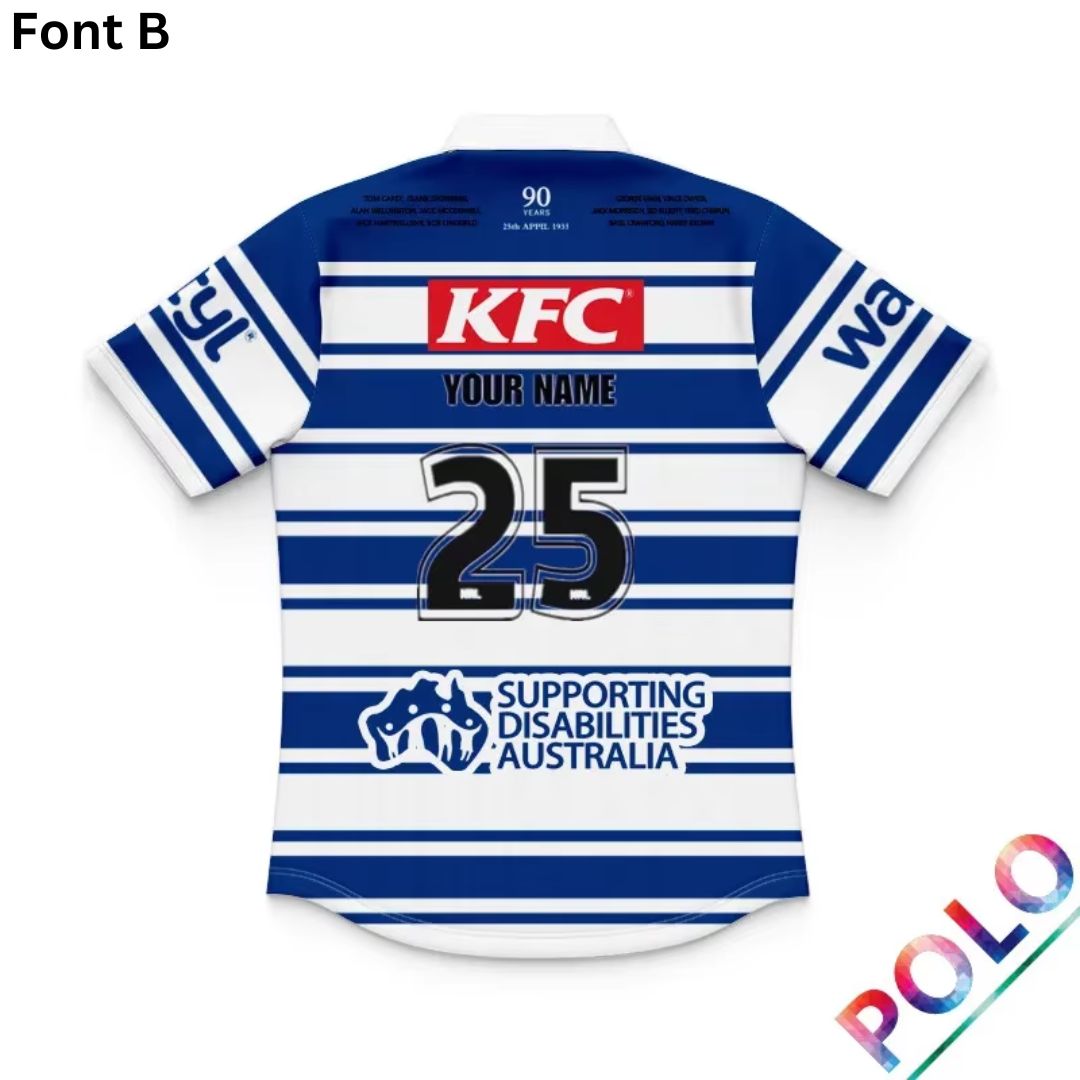Canterbury Bankstown Bulldogs 1935 Kids Commemorative Polo Shirt