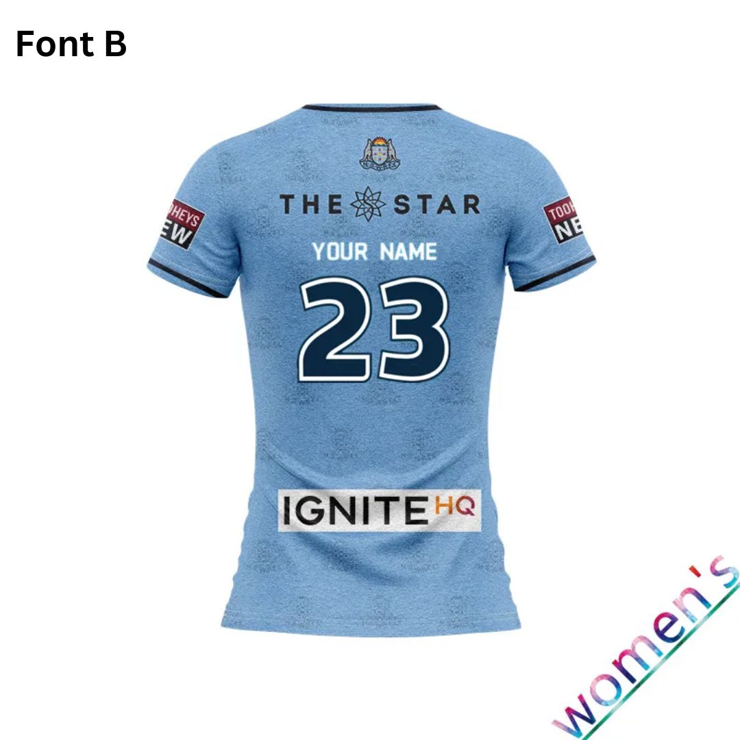 NSW Blues State Of Origin 2023 Women's Home Jersey