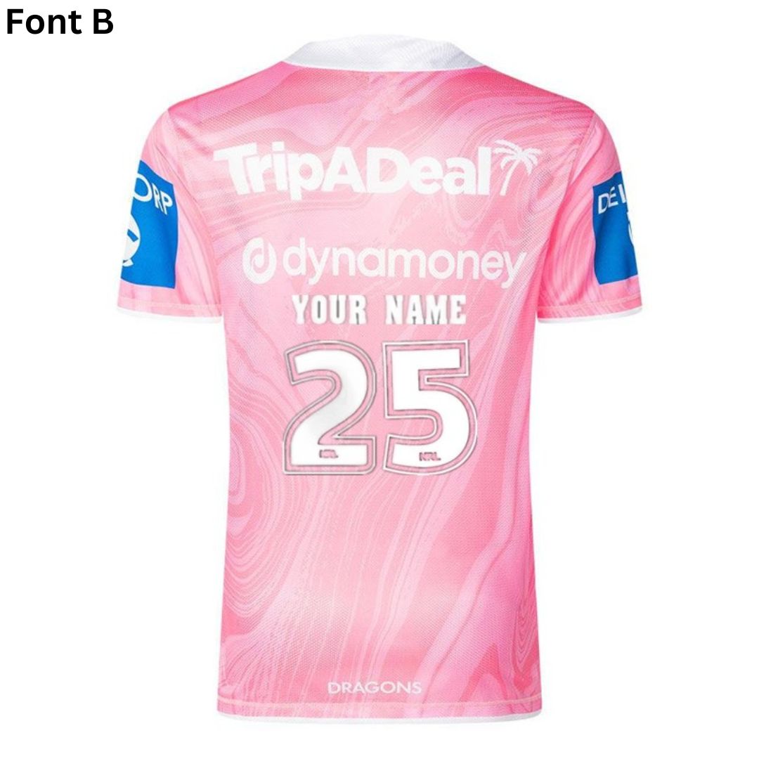 St George Illawarra Dragons 2025 Pink Training Shirt