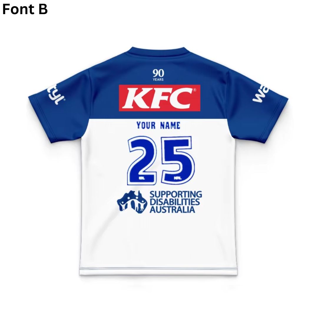 Canterbury Bankstown Bulldogs 2025 Kids Home Jersey and Shorts Kit