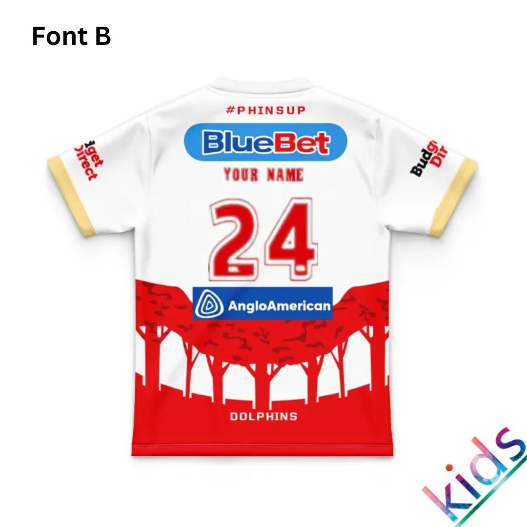 Redcliffe Dolphins 2024 Kids ANZAC Jersey
