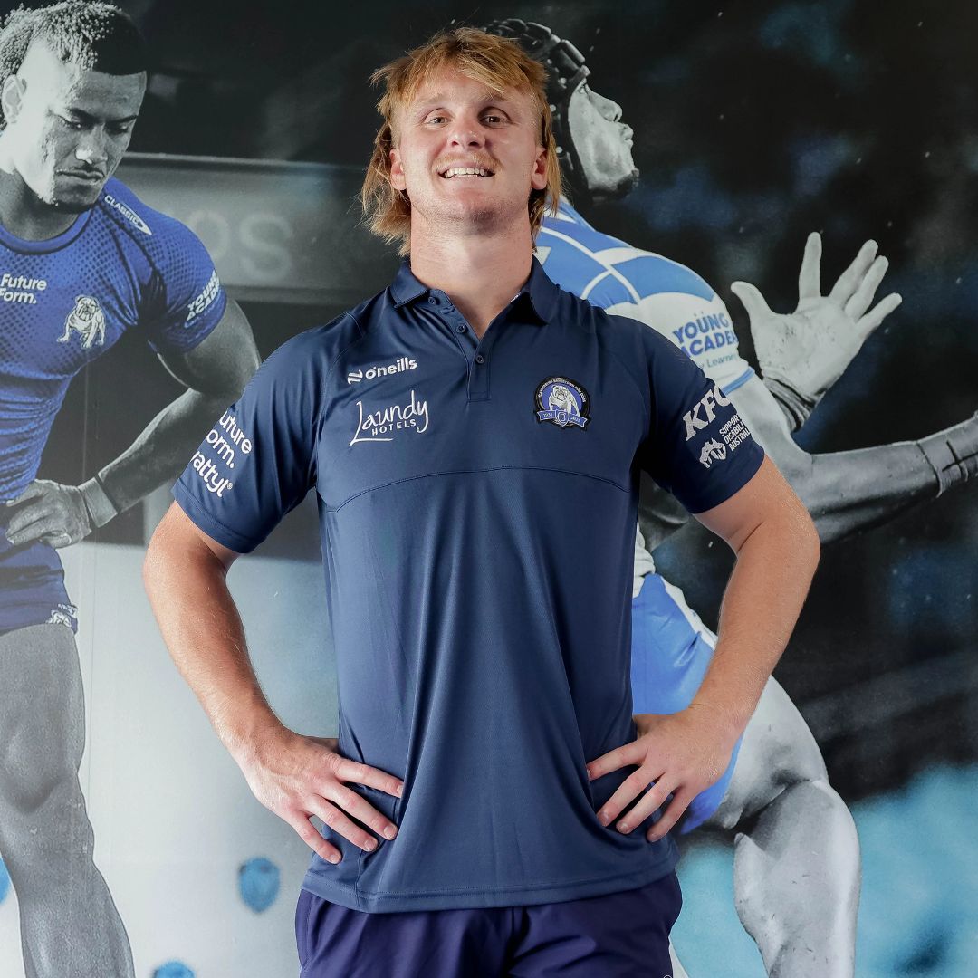 Canterbury Bankstown Bulldogs 2025 Navy Blue Media Polo Shirt