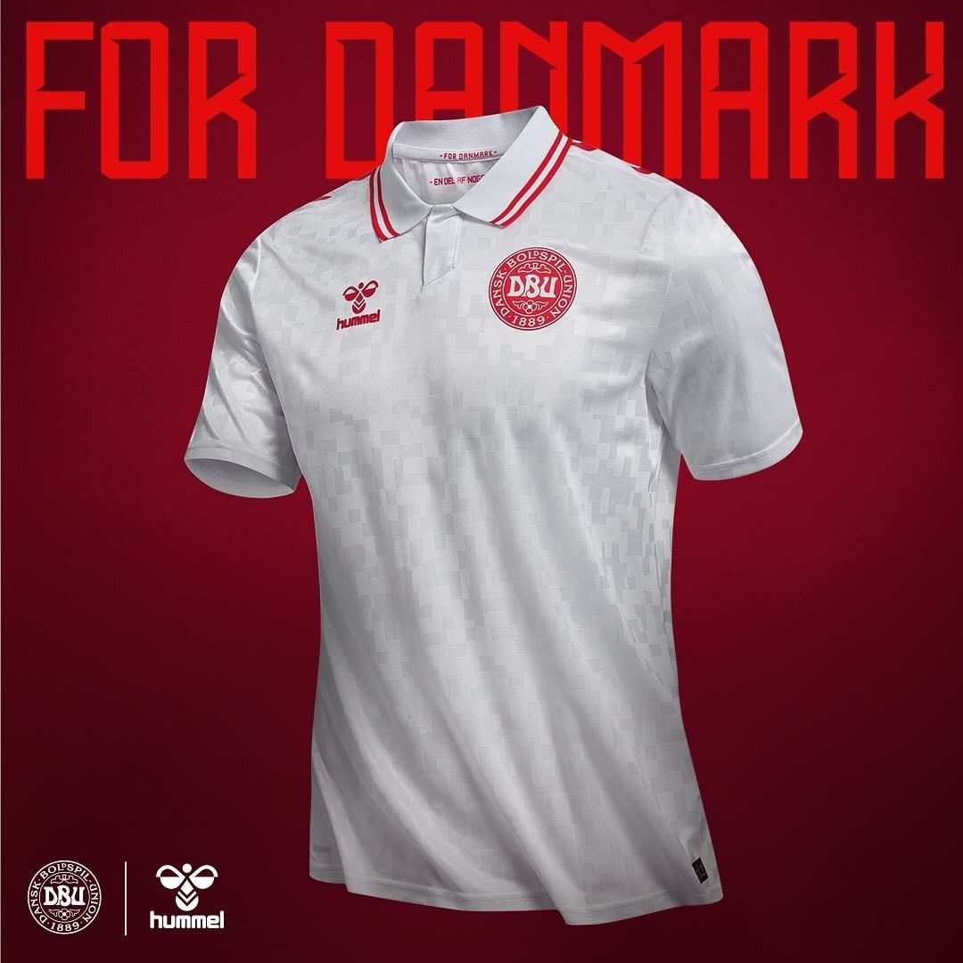 Denmark Euro 2024 Away Jersey Shirt