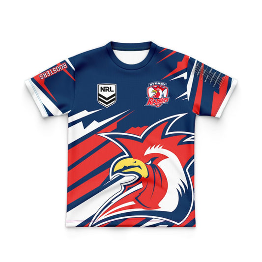 Kids Sydney Roosters 2024 Ignition Fishing Shirt