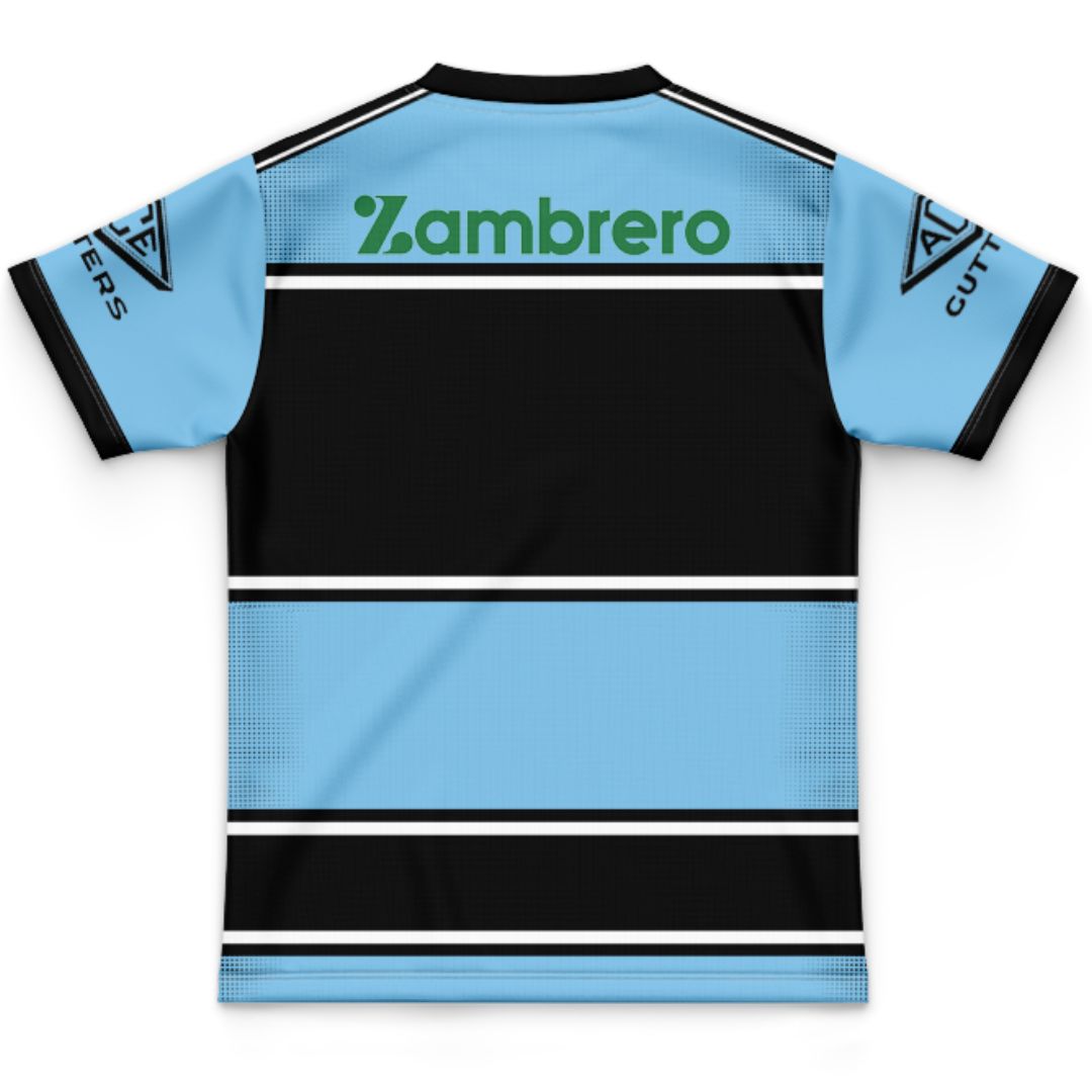 Cronulla Sutherland Sharks 2025 Kids Warm Up Jersey