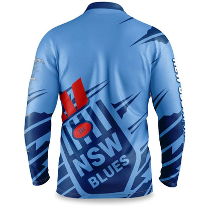 NSW Blues State Of Origin 2024 Ignition Fishing Shirt