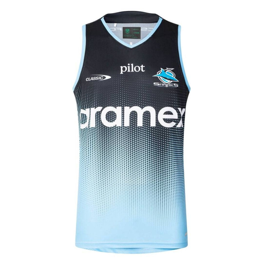 Cronulla Sutherland Sharks 2025 Black Training Singlet