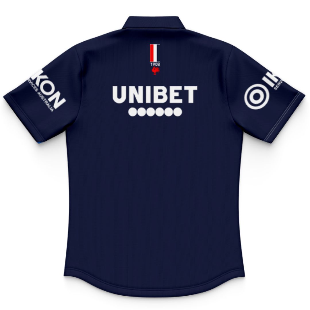 Sydney Roosters 2025 Kids Navy Blue Training Polo Shirt