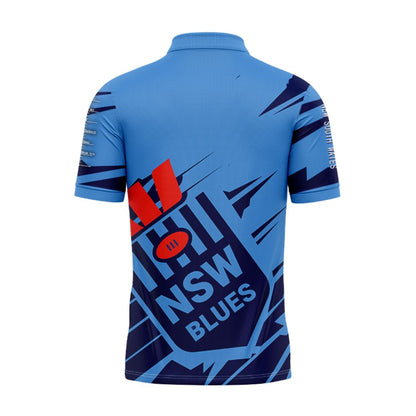 NSW Blues State Of Origin 2024 Ignition Fishing Polo Shirt